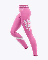 Download Women S Leggings Mockup Side View In Apparel Mockups On Yellow Images Object Mockups