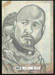 Topps Walking Dead Road To Alexandria SKETCH Card ( Gabriel )