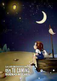 Buenas Noches Ilustracao De Lua Producao De Arte Ilustracao Noite