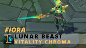 Once the event ends, players will have until monday, march 22 to spend their remaining lunar beast 2021. Lunar Beast Fiora Vitality Chroma League Of Legends Youtube