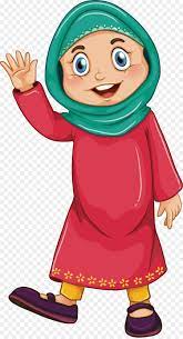 Muslim Girl Islam Clip Art Red Robed Islamic Women Png Is About Is About Boy Art Outerwear Human Behavior Child Muslim Girl Kartun Disney Kartun Disney