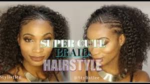 These hairstyles will make your kids realize their dreams. Easy Cute Half Braid Cornrow Half Curly Hair Makeover 6 Feat Young Head Beats Los Angeles Youtube