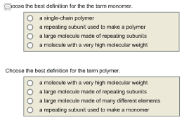 Solved Choose The Best Definition For The The Term Monome Chegg Com