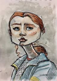 Also doing a lot of sketching.