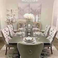 Dressing up for dinner never felt so good. Ideas I Decor L Inspiration On Instagram I Love This Dining Room Is Beautiful Follow Me Dining Room Table Decor Luxury Dining Room Elegant Dining Room