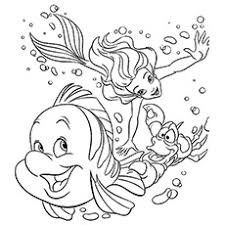 Princess ariel is the protagonist of disney's 1989 animated feature film, the little mermaid.she is the seventh and youngest daughter of king triton and queen athena, rulers of the undersea kingdom of atlantica. Top 25 Free Printable Little Mermaid Coloring Pages Online