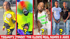 TsquadTV (Tommy the Clown) Real Names & Ages - YouTube