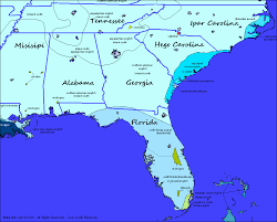 This air travel distance is equal to 455 miles. Florida Tennessee Alabama Georgia North South Carolina Linguistic Map