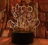 Mickey & Minnie Figures Fairy 3D Mouse LED Optical Illusion ...