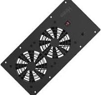 Hiree Quiet Cooling AC Fan Dual 4 inch Ventilation Axial Muffin Fan with 4  AC Power Outlet for Home Theater Receiver DVR Amps AV Computer Cabinet ...
