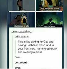 Honestly I Would Love Either One Supernatural Funny Supernatural Fandom Supernatural Memes