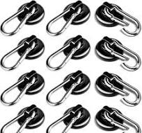 Strong Magnetic Hooks For Hanging FINDMAG Heavy Duty Magnetic Hooks 10-Pack  - 150LB+ Strength With Swivel Carabiner For Cruise, Garage, Kitchen 150lb  ...