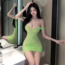 女性のためのファッショナブルな背中の開いたドレス,エロティックなポルノドレス,ラテックス,セクシー,パジャマ,スライド,夏 - AliExpress