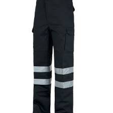 Pantalon Drill Con Cinta Reflectiva Y Bolsillos Ropa Uniformes Pantalones