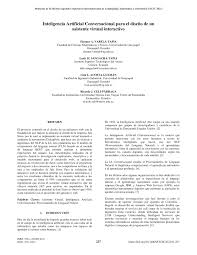 PDF) Inteligencia Artificial Conversacional para el Diseño de un Asistente  Virtual Interactivo