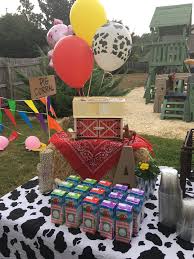 Theme Old Mcdonald Birthday Party Party Venue Private Residence Plann Farm Animals Birthday Party Barnyard Birthday Party Decorations Farm Theme Birthday