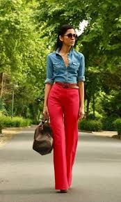 Calça Vermelha Combina Com Que Cor De Blusa Pin De Soraya Butruce Em Roupas Looks Calca Vermelha Moda