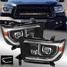 Used 2010 toyota tundra tundra grade with tire pressure warning, rear bench seats, stability control, aux audio inputs, 6ft bed. For 07 13 Toyota Tundra 08 17 Sequoia Trd Pro Look Black Projector Headlights Ebay