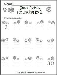 Snowflakes Counting By 2s To 30 Worksheet Sinif 1 Sinif