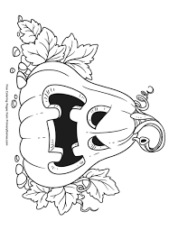 Scary pumpkin coloring page from pumpkins category. Scary Pumpkin Coloring Page Free Printable Pdf From Primarygames