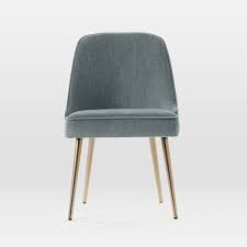 Mid Century Upholstered Dining Chair Metal Legs
