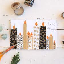 Encore quelques idées pour carte de noël à fabriquer avec les enfants. Fabriquer Des Cartes De Voeux Avec Du Masking Tape