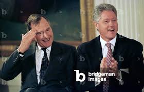 CLINTON AND FORMER PRESIDENT BUSH ...
