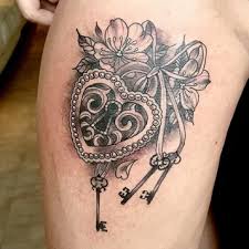 Couples tattoos heartlock tattoo designs. 20 Heart And Key Tattoos With Unique Meanings Tattooswin