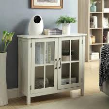 Usl Olivia White Accent Cabinet And 2 Glass Doors Sk19087c2 Pw The Home Depot Accent Cabinet Glass Door Cabinet