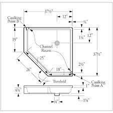 60 inches x 48 inches x 96 inches (height) 66 inches x 66 inches x 90 inches (height) Corner Shower Bathroom Dimensions Novocom Top