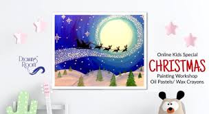 Drawing room for kids, brisbane city. Online Kids Special Christmas Painting Workshop By Drawing Room Painting Event In Pan India