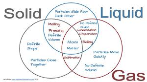 Solid Liquid Gas Triple Venn Diagram Activity Middle