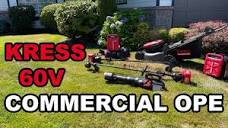 KRESS Commercial Outdoor Power Equipment Detailed First Look & Use ...