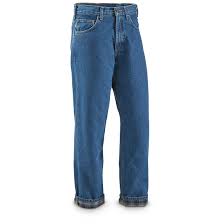 Carhartt Mens Relaxed Fit Flannel Lined Jeans