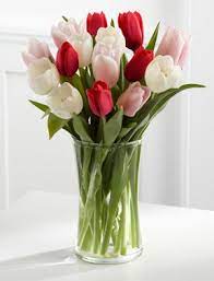 Ftdwgtulrwp Here In My Heart Tulip Bouquet Tulips In Shades Of Pink Red And White 59 99 Tulips Arrangement Tulips Flowers Tulip Bouquet