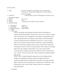 Pengetahuan tentang konsumen merupakan salah satu kunci keberhasilan bisnis. Doc Contoh Jurnal Review Docx Ahmad Awaluddin Academia Edu