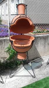 barbecue brasero terre cuite et fer forge barbeku