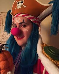 I'm cosplaying as Buggy The Clown from One Piece