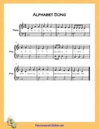 Most easy piano song notes will all fall on the . Alphabet Song Abc Song Lyrics Videos Free Sheet Music For Piano