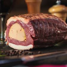 Recette de magret de canard rôti et laqué au miel épicé, purée au pistou de roquette. Frais Roti De 2 Magrets Fourre Au Foie Gras Mi Cuit