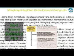 Menghargai kegiatan usaha ekonomi orang lain. Menghargai Kegiatan Usaha Ekonomi Orang Lain Kls 5 Tema 8 Subtema 3 Pb 4 Youtube