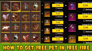 Get unlimited and instant free fire diamond hack and coins hack without waiting for hours. How To Get Free Pet In Free Fire Pointofgamer