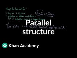 We do not answer questions about gd&t interpretation or application in the comment section. Parallel Structure Video Khan Academy