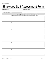 Large selection and many more categories to choose from. Self Evaluation Form Template Fill Out And Sign Printable Pdf Template Signnow