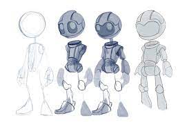 Found 38 free characters drawing tutorials which can be drawn using pencil, market, photoshop, illustrator just follow step by step directions. Page Not Found Robot Design Sketch Robots Drawing Robot Concept Art