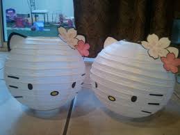 Hello Kitty Cherry Blossom Birthday Paper Lantern Hello Kitty Centerpieces Hello Kitty Lantern Hello Kitty Birthday