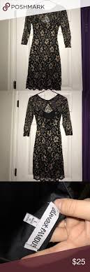 Almost Famous Lace Dress Almost Famous Black Gold Lace Dress Worn Once Size Large For Juniors Almost Famous Dres Gold Lace Dresses Famous Dress Lace Dress