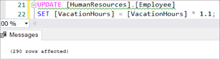 You don't quite have sql server's proprietary update from syntax down. Sql Update Statement