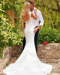Low Back Lace Back Wedding Dress Fiana The White One Collection By Pronovias Gorgeous Geo Wedding Dress Cap Sleeves Wedding Dresses Lace Back Wedding Dress