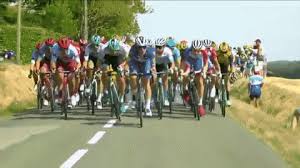 Carnage at the tour de france as a spectator causes a massive crash by holding her placard in front of the speeding peloton, sending riders the tour de france kicked off on saturday with the riders rolling out of brest. Tour De France 2019 De Buyst Crashed Into A Ditch After Being Elbowed